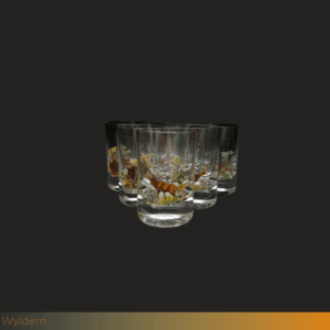 Jagermeister glazen bedrukt met wild motieven 6st