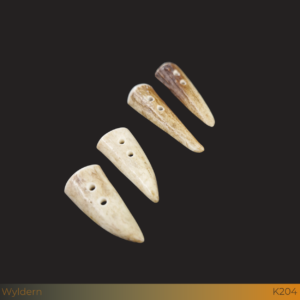 Knoop edelhertstang punt set van 2 stuks